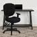Alt View 12. Alamont Home - Caroline Contemporary Fabric Swivel Office Chair with Arms - Black Fabric.