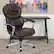 Alt View 12. Alamont Home - Stella Contemporary Leather/Faux Leather Executive Swivel Office Chair - Brown.