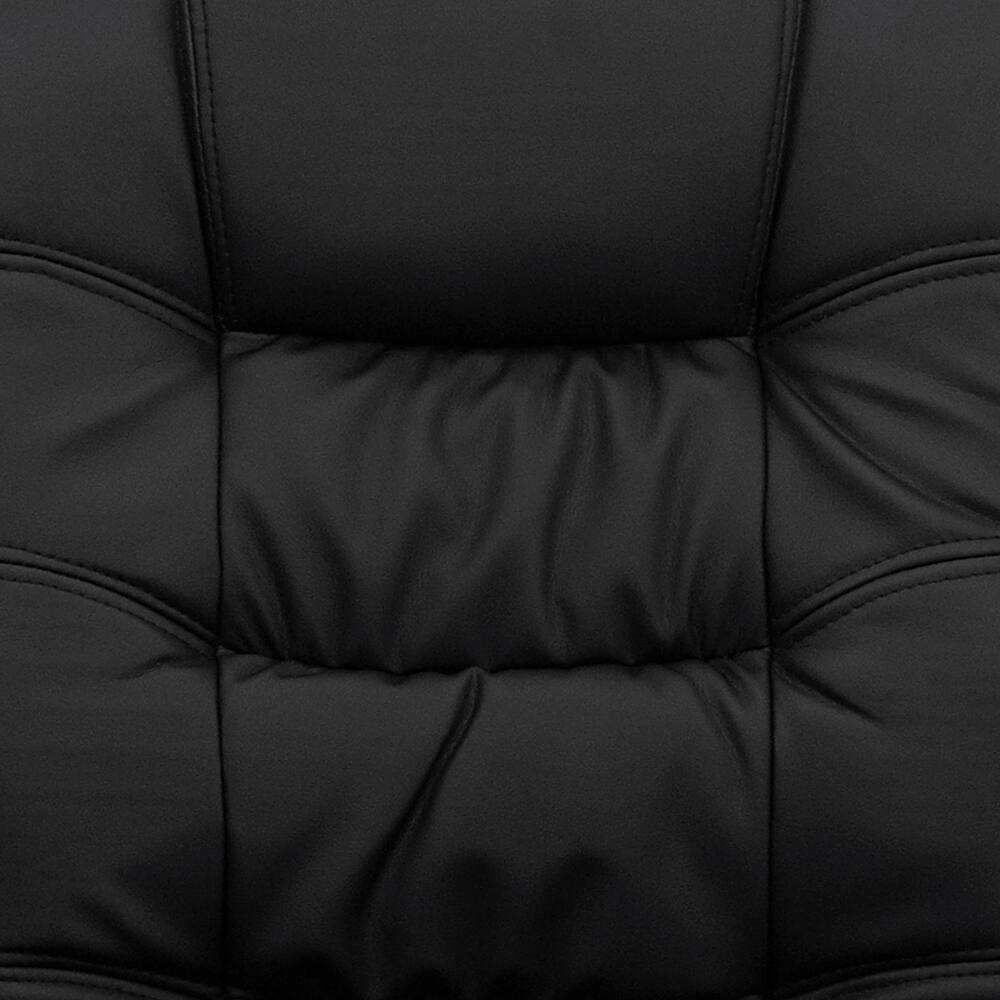 Alt View 18. Alamont Home - Lindon Contemporary Leather/Faux Leather Swivel Office Chair - Black.