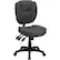 Front. Alamont Home - Caroline Contemporary Fabric Swivel Office Chair - Gray Fabric.