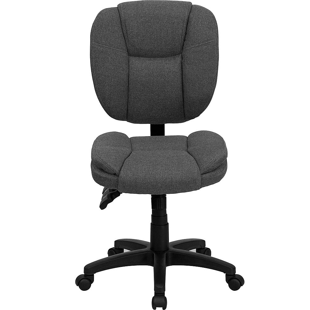 Alt View 11. Alamont Home - Caroline Contemporary Fabric Swivel Office Chair - Gray Fabric.