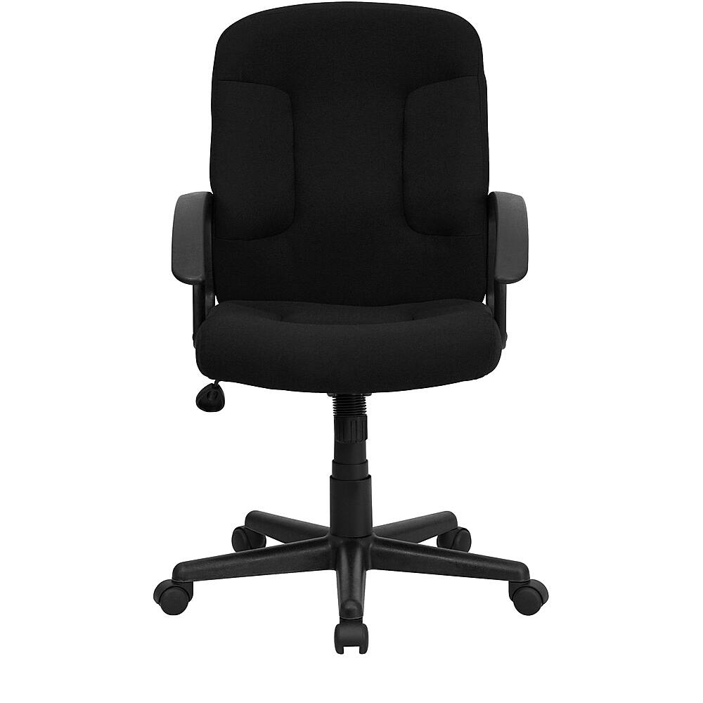 Alt View 11. Alamont Home - Garver Contemporary Fabric Executive Swivel Office Chair - Black.