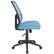 Alt View 14. Alamont Home - Salerno Contemporary Mesh Executive Swivel Armless Office Chair - Light Blue.