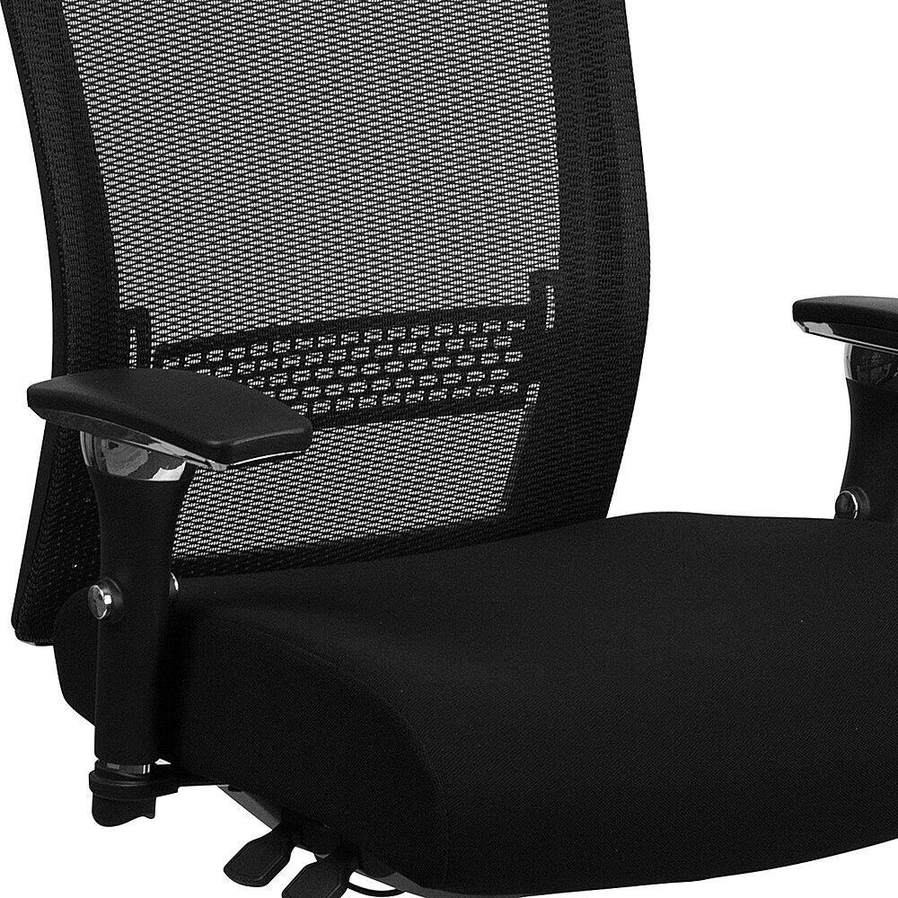 Alt View 13. Alamont Home - Hercules Contemporary Mesh 24/7 Big & Tall Swivel High Back Office Chair - Black Fabric/Mesh.