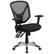 Front. Alamont Home - Sam Contemporary Mesh Swivel Office Chair with Adjustable Arms - Black.