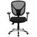 Alt View 11. Alamont Home - Sam Contemporary Mesh Swivel Office Chair with Adjustable Arms - Black.
