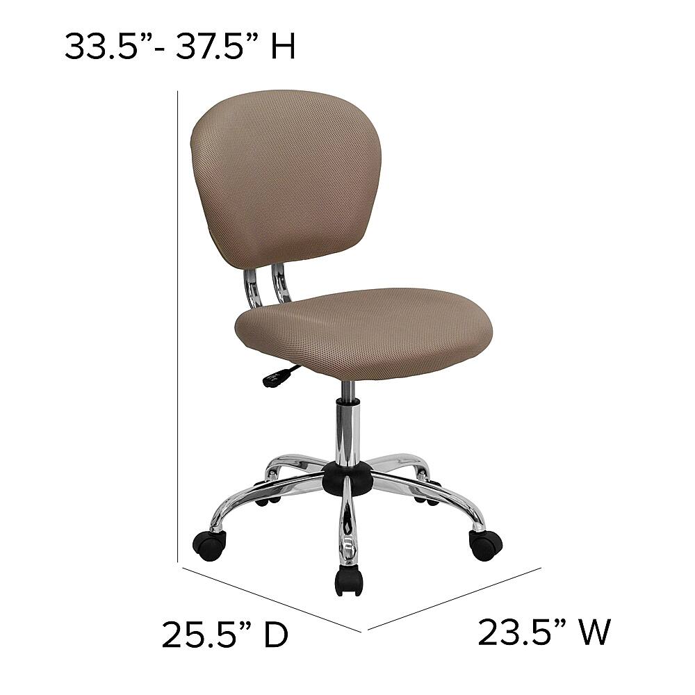 Alt View 13. Alamont Home - Beverly Contemporary Mesh Swivel Office Chair - Coffee Brown.