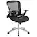 Front. Alamont Home - Sam Contemporary Mid-Back Black Mesh Chair with Synchro-Tilt & Height Adjustable Flip-Up Arms - Black.