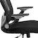 Alt View 16. Alamont Home - Sam Contemporary Mid-Back Black Mesh Ergonomic Office Chair with Height Adjustable Flip-Up Arms - Black.