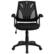 Alt View 11. Alamont Home - Sam Contemporary Mesh Swivel Office Chair with Open Arms - Black Mesh.