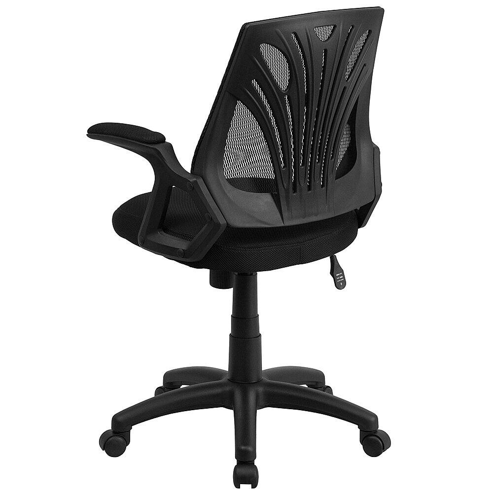 Alt View 14. Alamont Home - Sam Contemporary Mesh Swivel Office Chair with Open Arms - Black Mesh.
