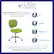 Flash Furniture Flash Furniture Mid-Back Apple Green Mesh Padded Swivel Task Office Chair with Chrome Base Safe Durable High-Quality Commercial Grade Commercial grade tested to ensure the safety and durability of our Flash Furniture products. This product conforms with ANSI/BIFMA X5.1 Standard for office chairs.