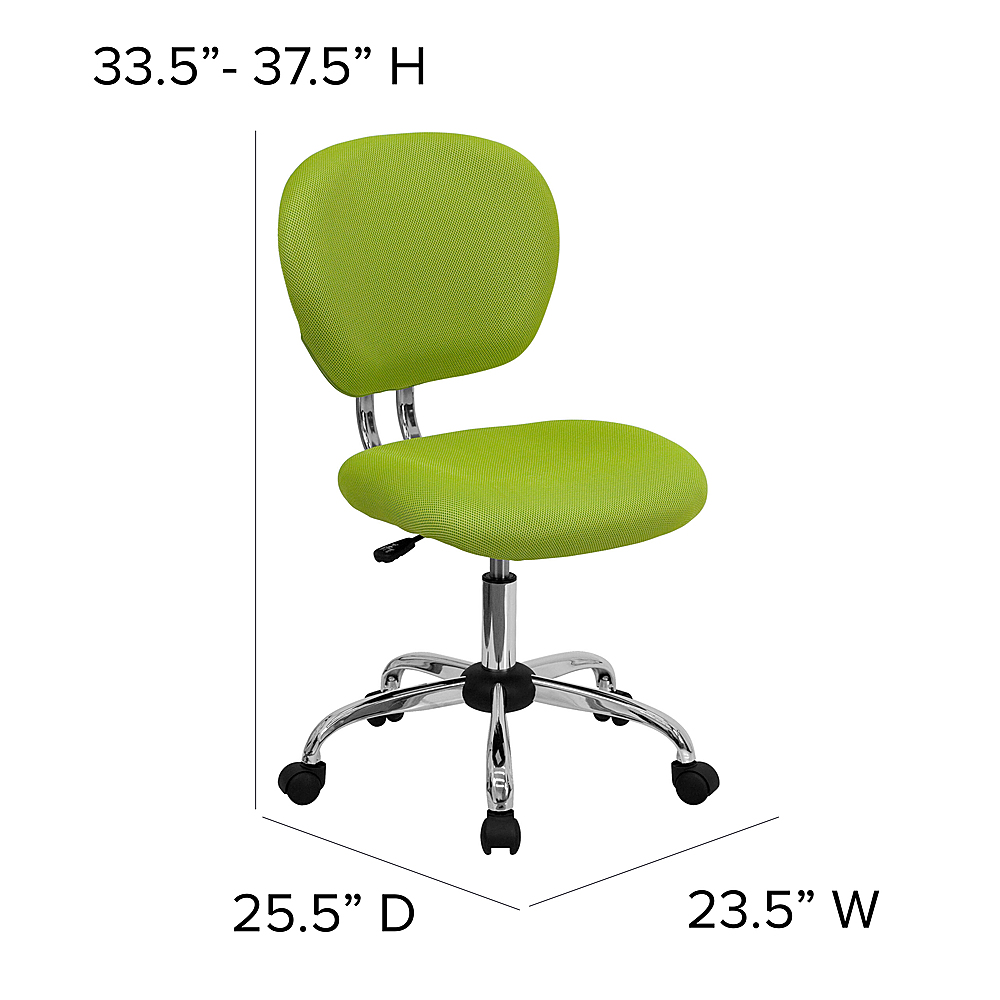 Alt View 13. Alamont Home - Beverly Contemporary Mesh Swivel Office Chair - Apple Green.