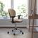 Alt View 13. Alamont Home - Beverly Contemporary Mesh Swivel Office Chair with Arms - Coffee Brown.