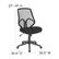 Alt View 13. Alamont Home - Salerno Contemporary Mesh Executive Swivel Armless Office Chair - Black.