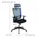 Alt View 13. Alamont Home - Layla Contemporary Mesh Executive Swivel Office Chair - Blue.