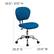 Alt View 13. Alamont Home - Beverly Contemporary Mesh Swivel Office Chair - Turquoise.