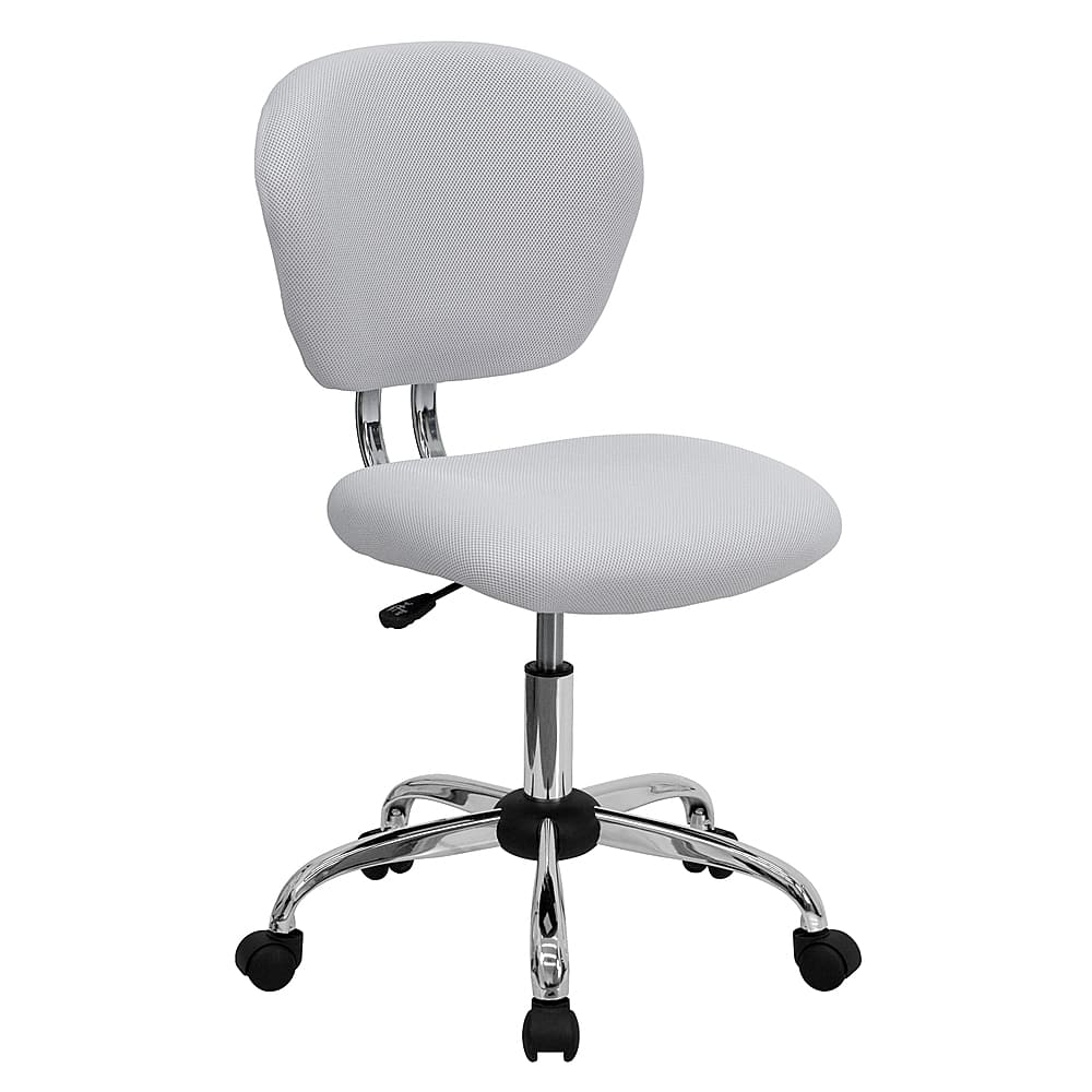 Alamont Home - Beverly Contemporary Mesh Swivel Office Chair - White - Front_Zoom