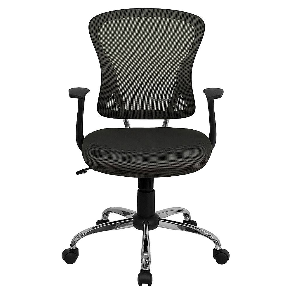 Alt View 11. Alamont Home - Alfred Contemporary Mesh Swivel Office Chair - Dark Gray.
