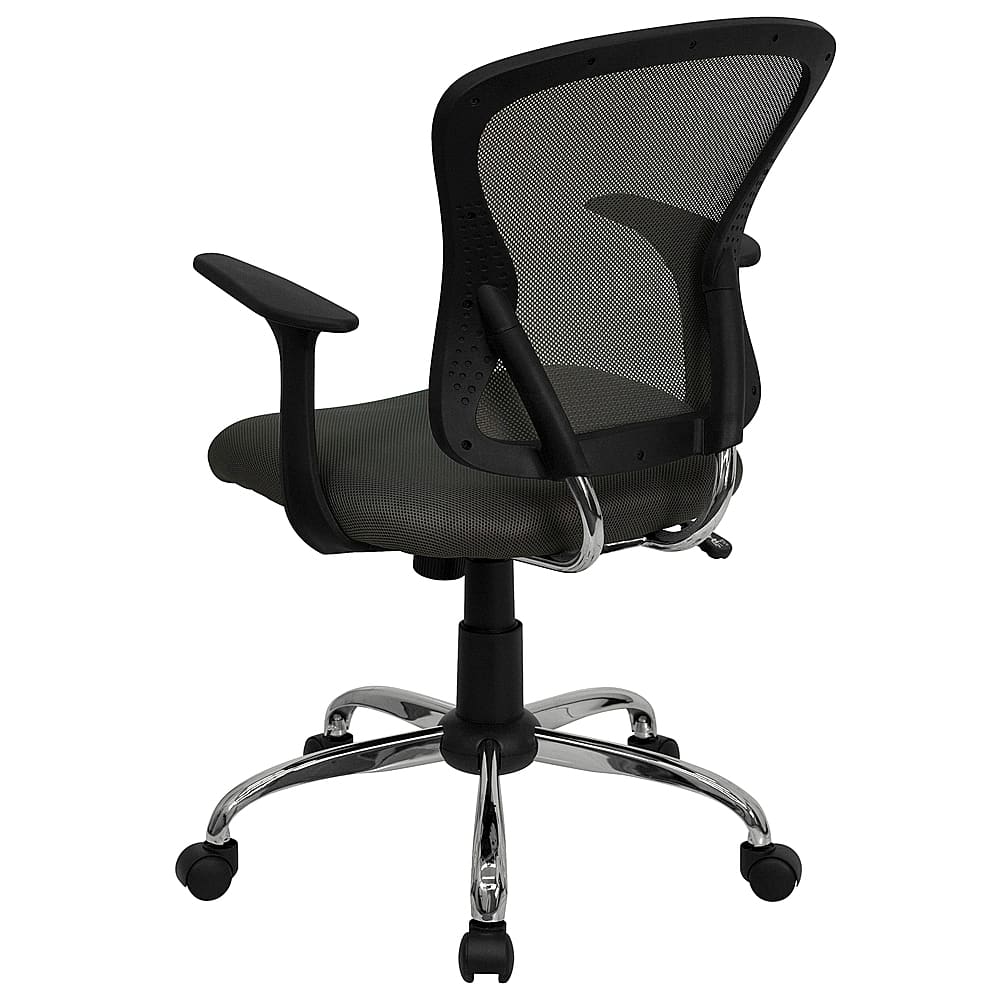 Alt View 14. Alamont Home - Alfred Contemporary Mesh Swivel Office Chair - Dark Gray.