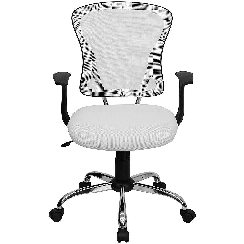 Alt View 11. Alamont Home - Alfred Contemporary Mesh Swivel Office Chair - White.