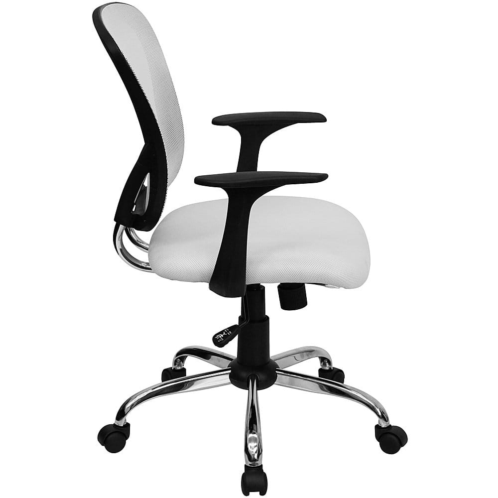 Alamont Home Alfred Contemporary Mesh Swivel Office Chair White ALA ...