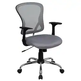 Alamont Home - Alfred Contemporary Mesh Swivel Office Chair - Gray