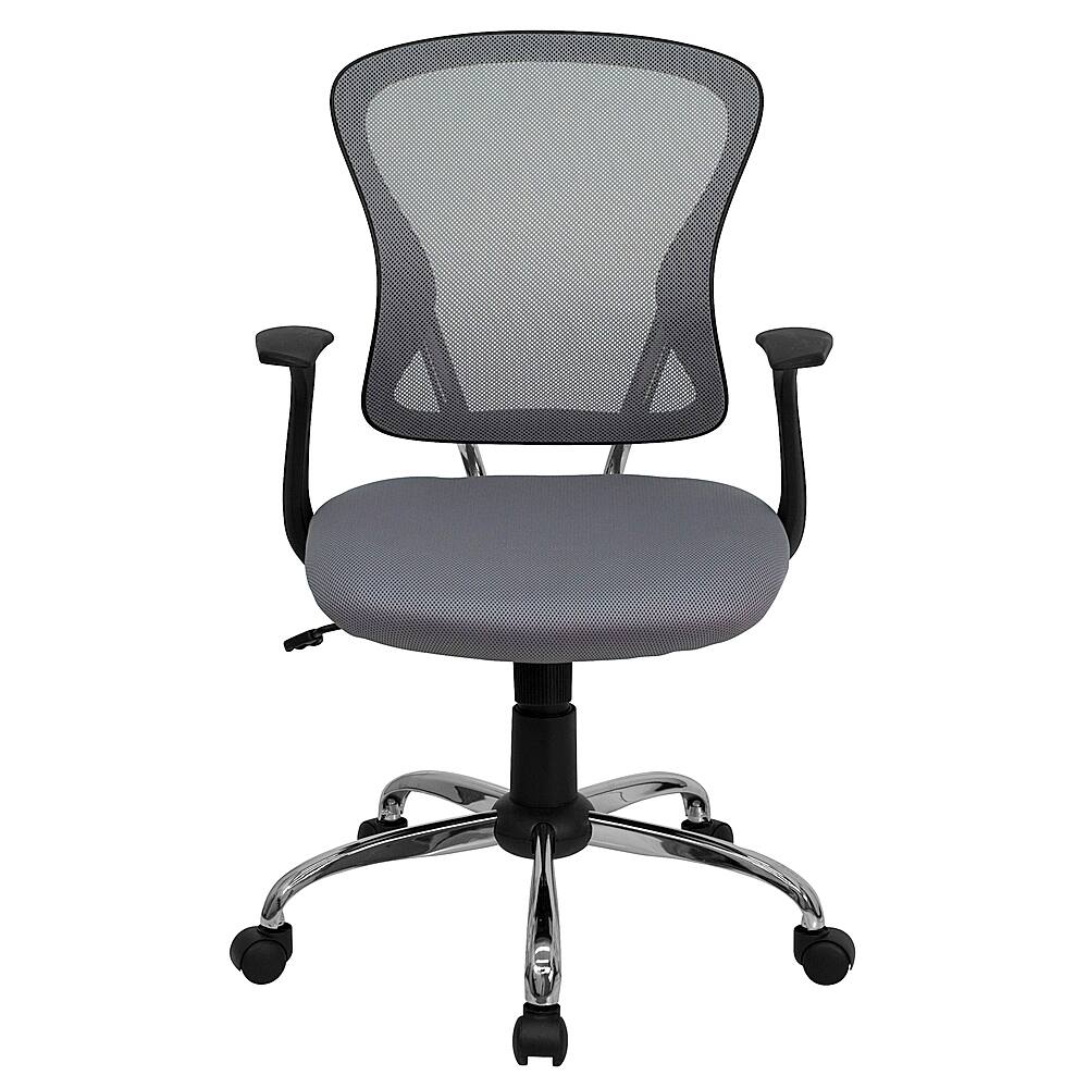 Alt View 11. Alamont Home - Alfred Contemporary Mesh Swivel Office Chair - Gray.