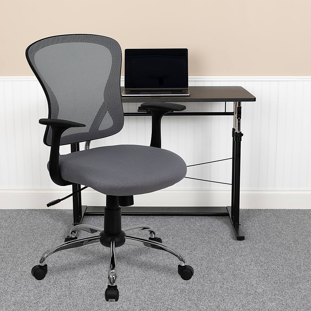 Alt View 12. Alamont Home - Alfred Contemporary Mesh Swivel Office Chair - Gray.