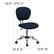 Alt View 13. Alamont Home - Beverly Contemporary Mesh Swivel Office Chair - Navy.
