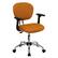 Front. Alamont Home - Beverly Contemporary Mesh Swivel Office Chair with Arms - Orange.