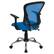 Alt View 14. Alamont Home - Alfred Contemporary Mesh Swivel Office Chair - Blue.