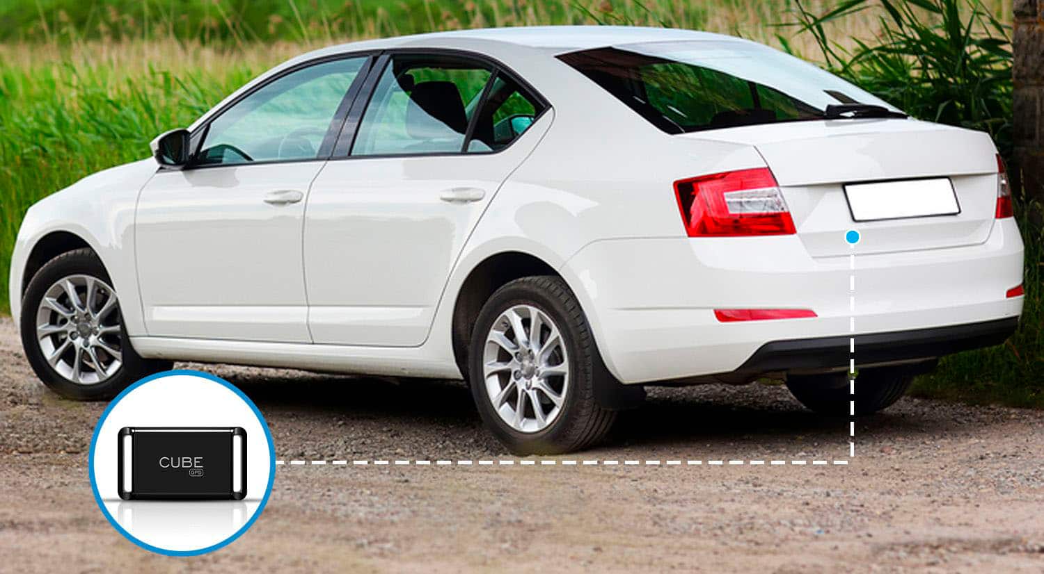 Alt View 13. Cube - Vehicle and Pet GPS Tracker - Black.