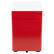 Alt View 11. Alamont Home - Warner Modern Steel 3-Drawer Filing Cabinet - White and Red.
