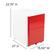 Alt View 13. Alamont Home - Warner Modern Steel 3-Drawer Filing Cabinet - White and Red.