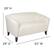 Alt View 3. Alamont Home - Hercules Imperial Contemporary 2-seat Leather/Faux Leather Reception Loveseat - Ivory.
