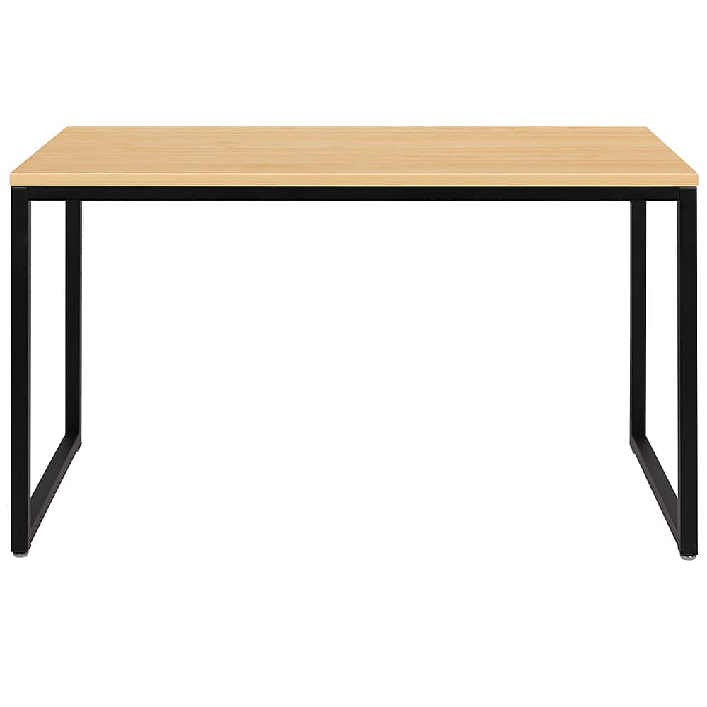 Alt View 11. Alamont Home - Tiverton Collection Rectangle Industrial Laminate Office Desk - Maple Top/Black Frame.