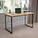 Alt View 12. Alamont Home - Tiverton Collection Rectangle Industrial Laminate Office Desk - Maple Top/Black Frame.
