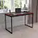 Alt View 12. Alamont Home - Tiverton Collection Rectangle Industrial Laminate Office Desk - Mahogany Top/Black Frame.