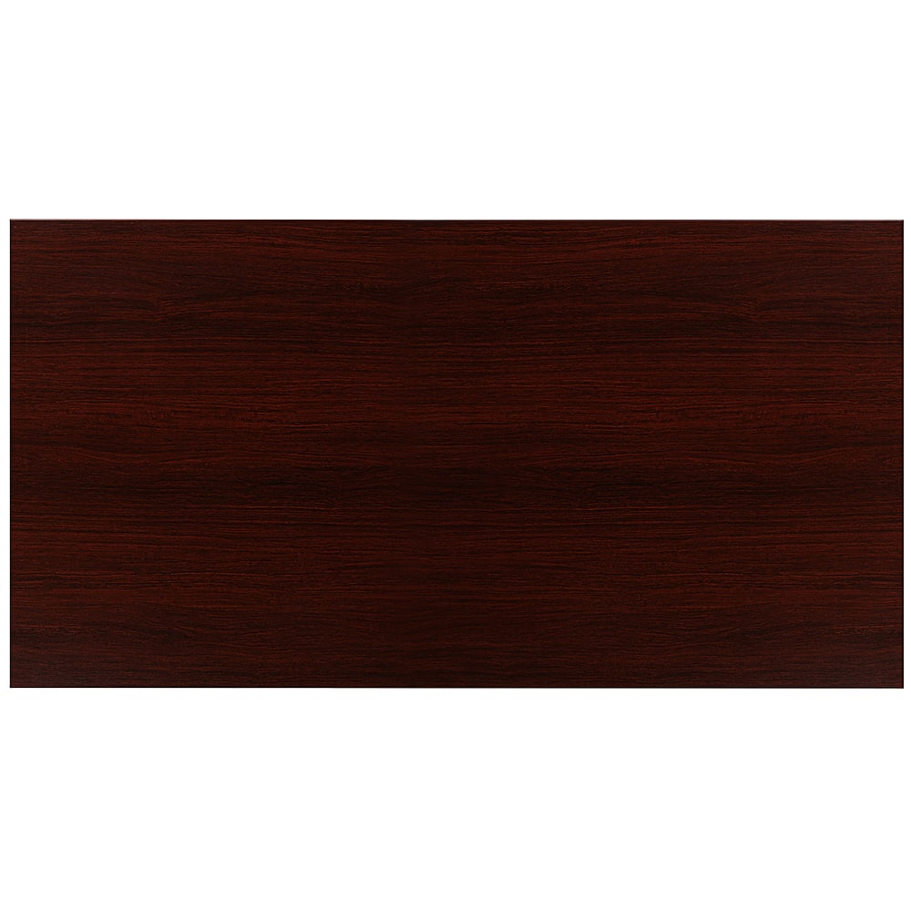 Alt View 18. Alamont Home - Tiverton Collection Rectangle Industrial Laminate Office Desk - Mahogany Top/Black Frame.