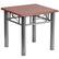Front. Alamont Home - Square Contemporary Laminate Coffee Table - Mahogany.