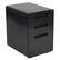 Front. Alamont Home - Wren Modern Steel 3-Drawer Filing Cabinet - Black.