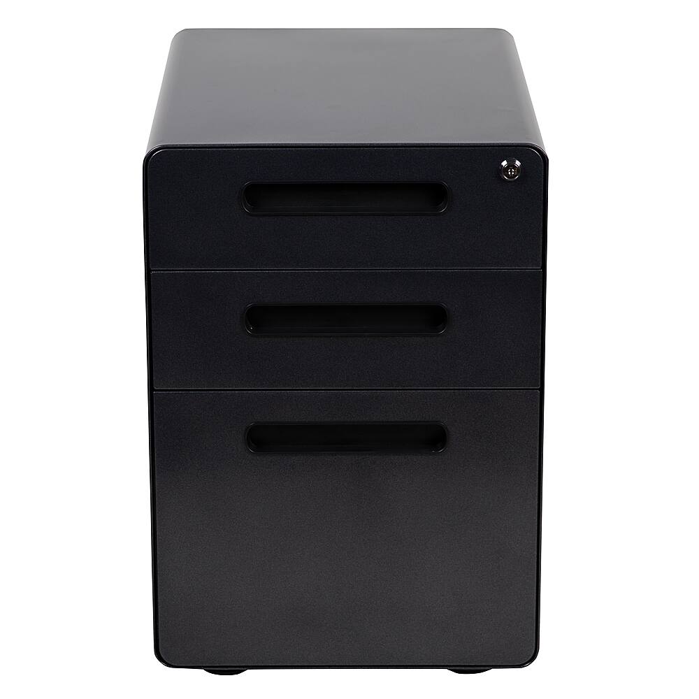 Flash Furniture – Wren Modern Steel 3-Drawer Filing Cabinet – Black Sansujyuku sansujyuku.com