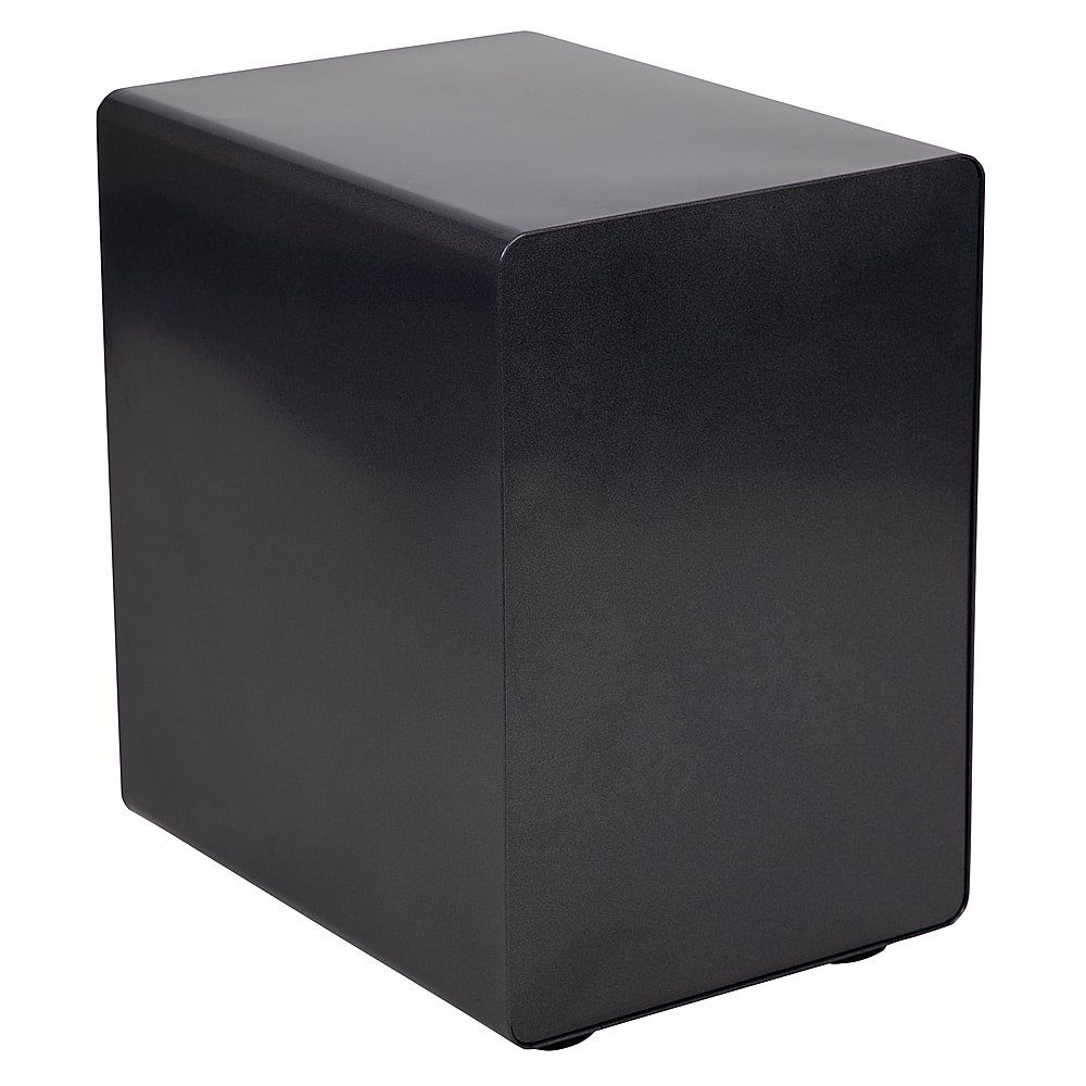 Alt View 14. Alamont Home - Wren Modern Steel 3-Drawer Filing Cabinet - Black.