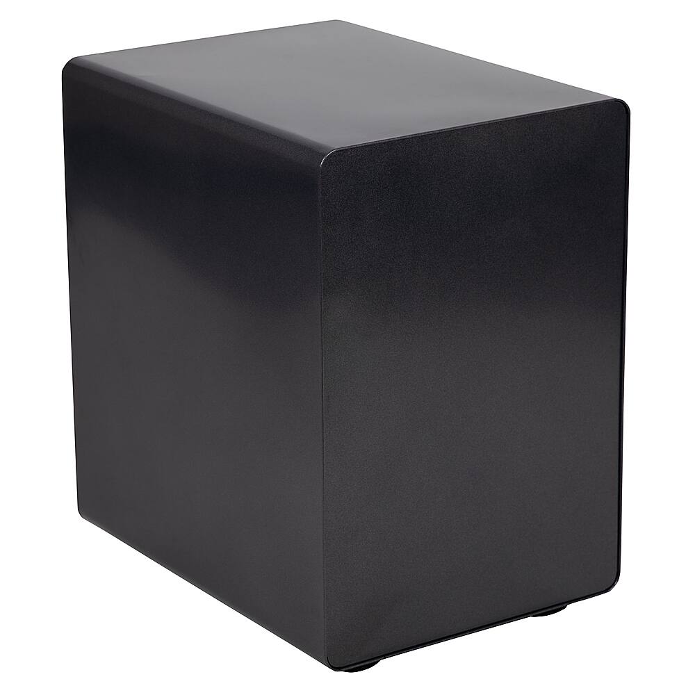 Alt View 14. Alamont Home - Wren Modern Steel 3-Drawer Filing Cabinet - Black.