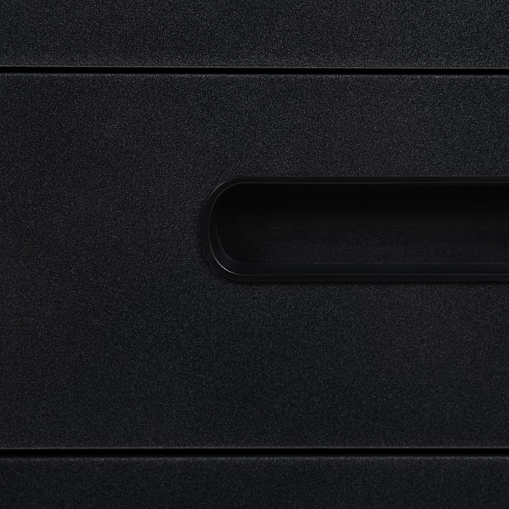 Alt View 20. Alamont Home - Wren Modern Steel 3-Drawer Filing Cabinet - Black.