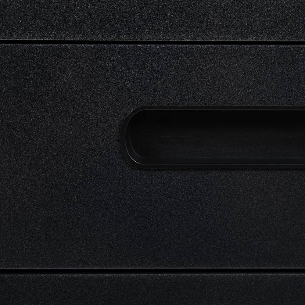 Alt View 20. Alamont Home - Wren Modern Steel 3-Drawer Filing Cabinet - Black.