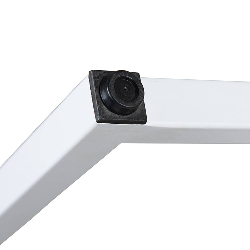 Alt View 16. Alamont Home - Kimberly Rectangle Industrial Laminate Office Desk - Rustic Gray Top/White Frame.