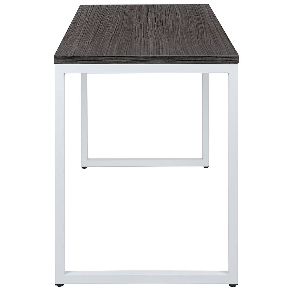 Alt View 17. Alamont Home - Kimberly Rectangle Industrial Laminate Office Desk - Rustic Gray Top/White Frame.