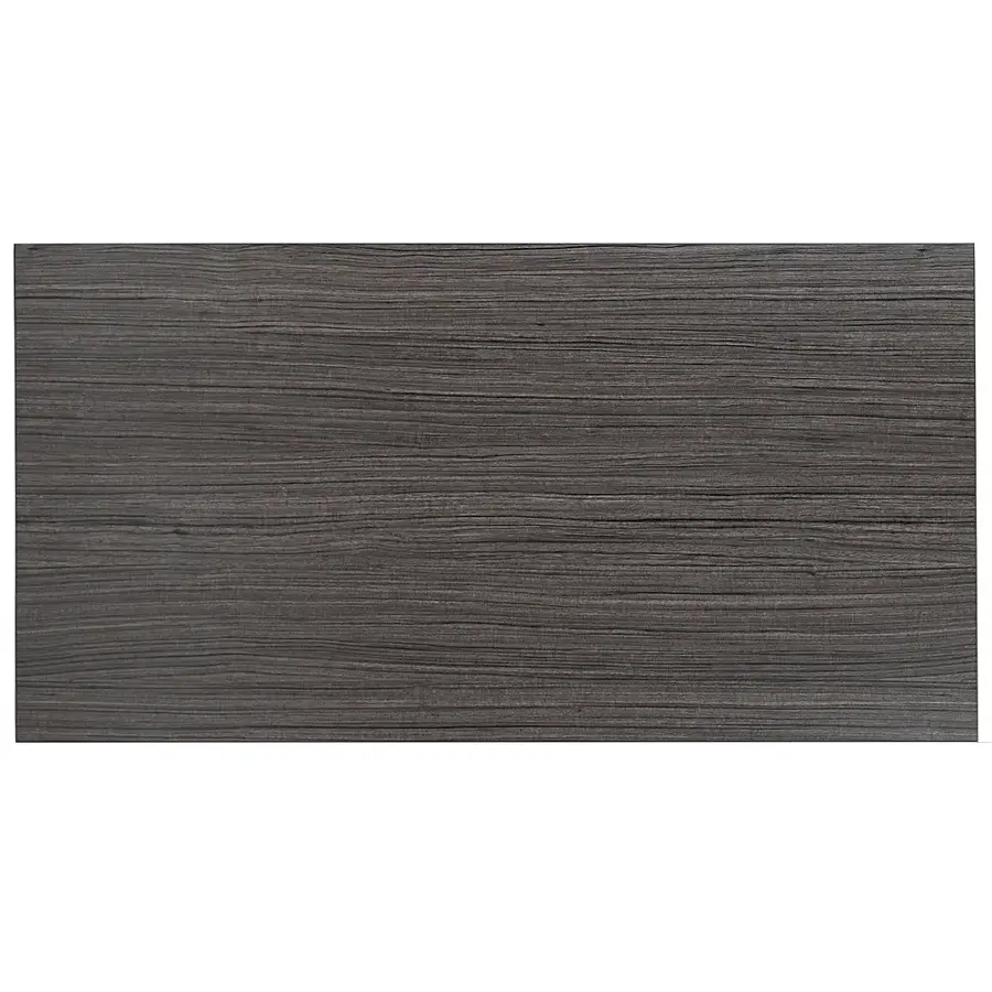 Alt View 18. Alamont Home - Kimberly Rectangle Industrial Laminate  Office Desk - Rustic Gray Top/White Frame.